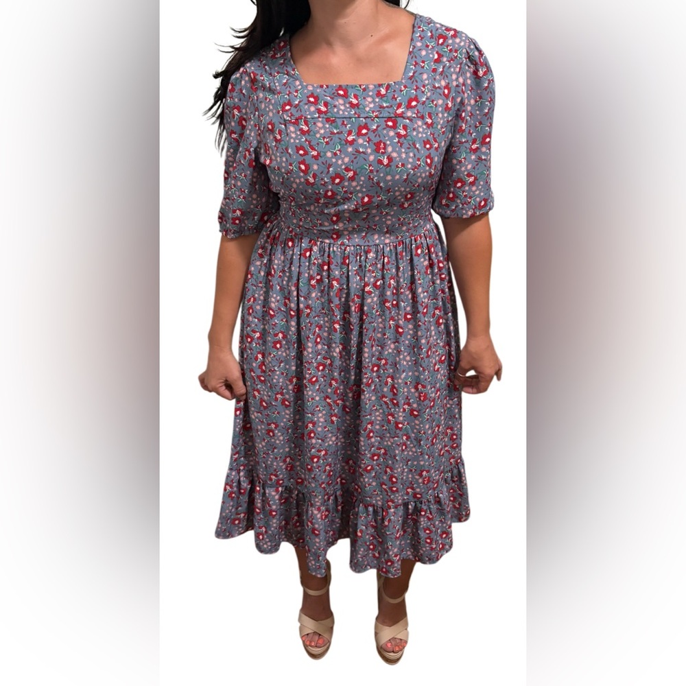 Floral “baby doll” Midi Dress